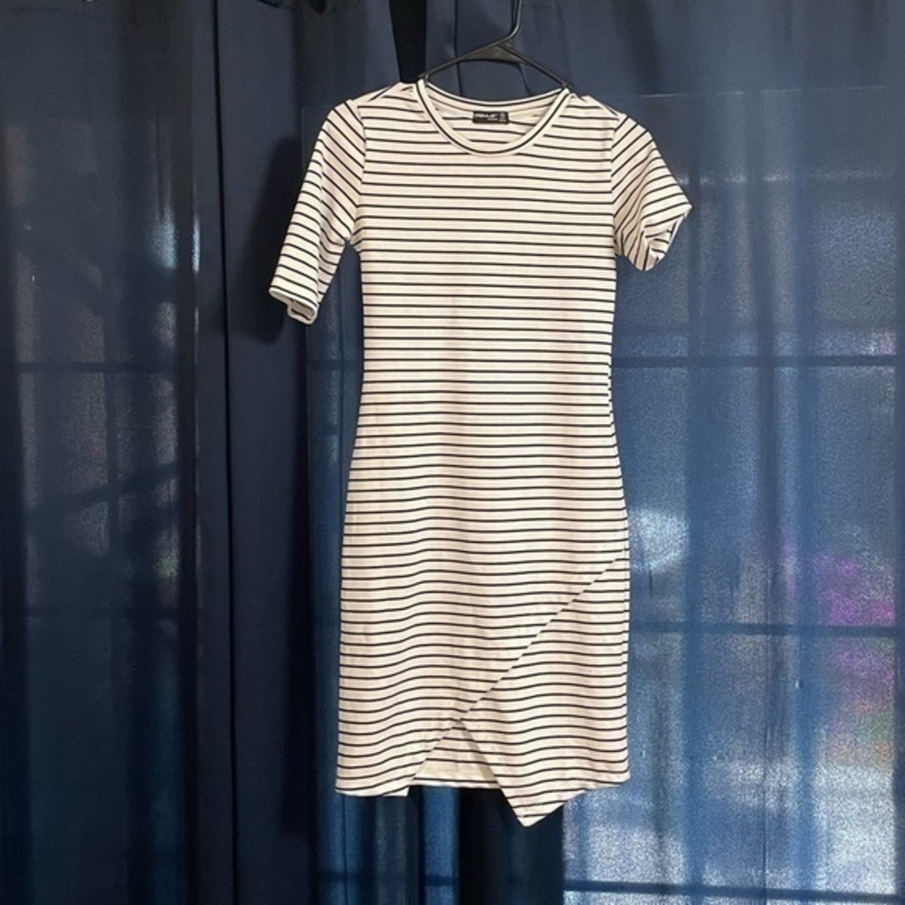 Striped mini dress